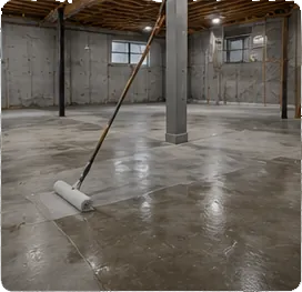 Moisture barrier and concrete sealer application